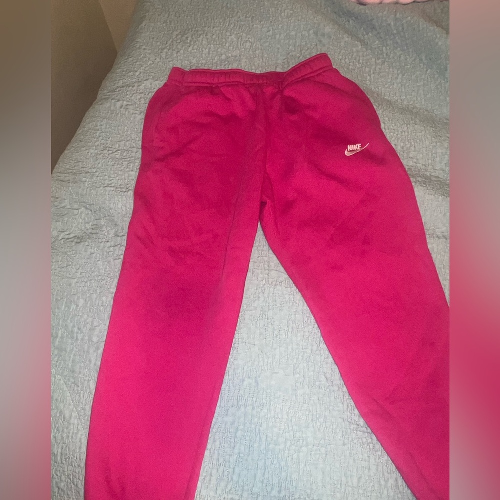 Bright Pink Nike Joggers